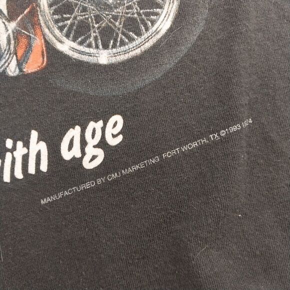 Vintage 1993 Biker Motorcycle Tank Top Old Bikes & Good Whiskey Size Large - Picture 6 of 7